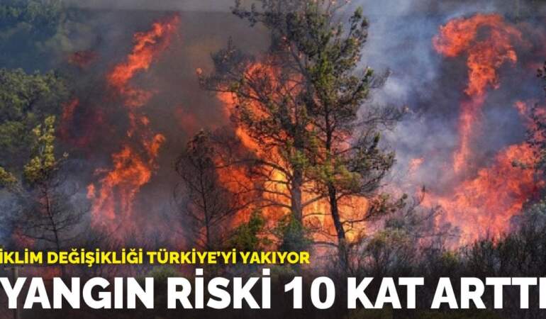 İklim değişikliği Türkiye’yi yakıyor: Yangın riski 10 kat arttı