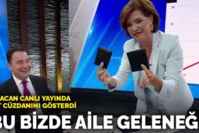 Babacan canlı yayında çift cüzdanını gösterdi: Bu bizde aile geleneği