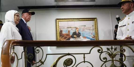 Erdoğan, Savarona yatını ziyaret etti: Daha büyüğünü inşa edeceğiz