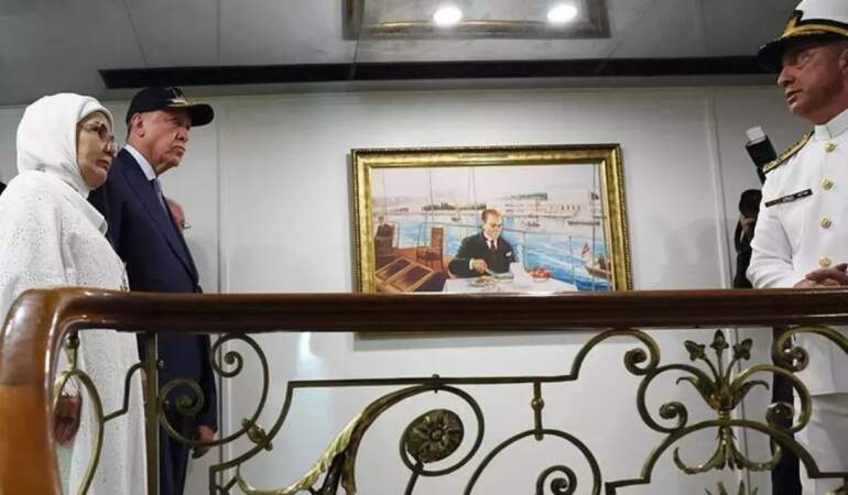 Erdoğan, Savarona yatını ziyaret etti: Daha büyüğünü inşa edeceğiz