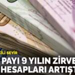 Mevduatta ikili seyir: TL’nin payı 9 yılın zirvesinde, döviz hesapları artışta