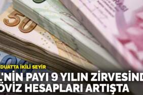 Mevduatta ikili seyir: TL’nin payı 9 yılın zirvesinde, döviz hesapları artışta