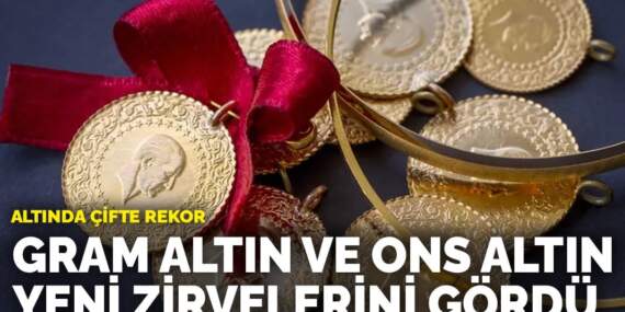 Altında çifte rekor geldi