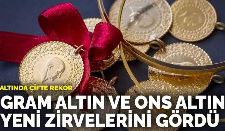 Altında çifte rekor geldi