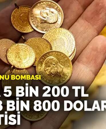 Altın için yıl sonu bombası: Gramda 5 bin 200 TL, ons’ta 3 bin 800 dolar beklentisi