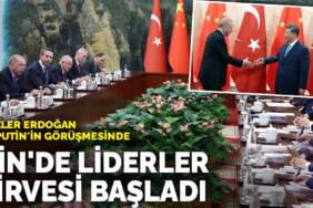 Çin’de liderler zirvesi başladı: Gözler Erdoğan ve Putin’in görüşmesinde