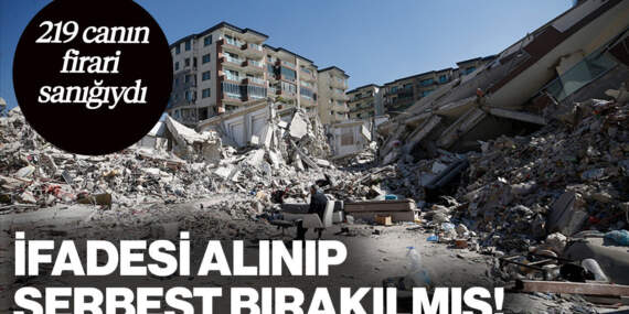 219 Kişiye Mezar Olan Apartmanın Müteahhidi Serbest Bırakılmış!