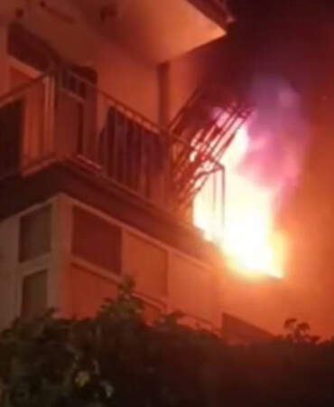 Ankara’da 7 Katlı Apartmanda Yangın Paniği