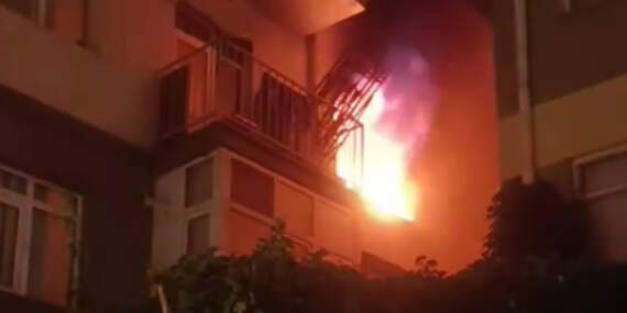 Ankara’da 7 Katlı Apartmanda Yangın Paniği