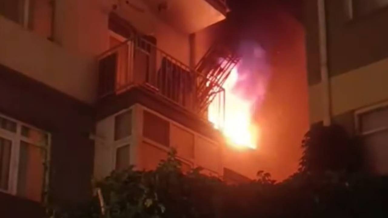Ankara’da 7 Katlı Apartmanda Yangın Paniği