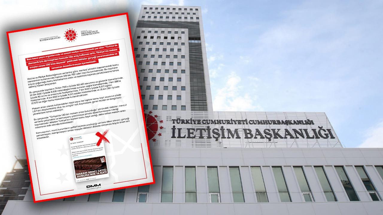 DMM’den ‘Makam Araçları’ İddialarına Yanıt