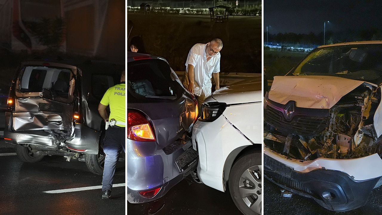 İstanbul’da Gece Vakti Kaos! 16 Araç Birbirine Girdi: Yaralılar Var