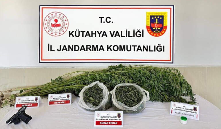 Kütahya’da Operasyon: Uyuşturucu ve Silah Ele Geçirildi