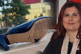 Özlem Çerçioğlu’na ‘Topuklu Efe’ Göndermeli protesto:  ‘Kırık Topuklu!’