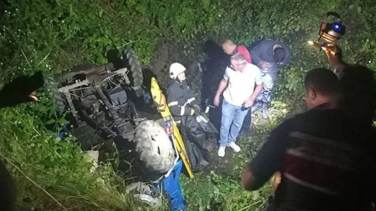 Ordu’da Tarım Aracı Uçuruma Yuvarlandı… 3 Ölü
