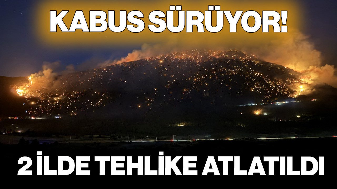 Yangın Kabusu Sürüyor! 2 İlde Tehlike Atlatıldı