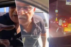 Yerler Farklı Magandalık Aynı! Biri Sürücüyü Yumrukladı, Diğeri Kaskla Camı Kırmaya Çalıştı