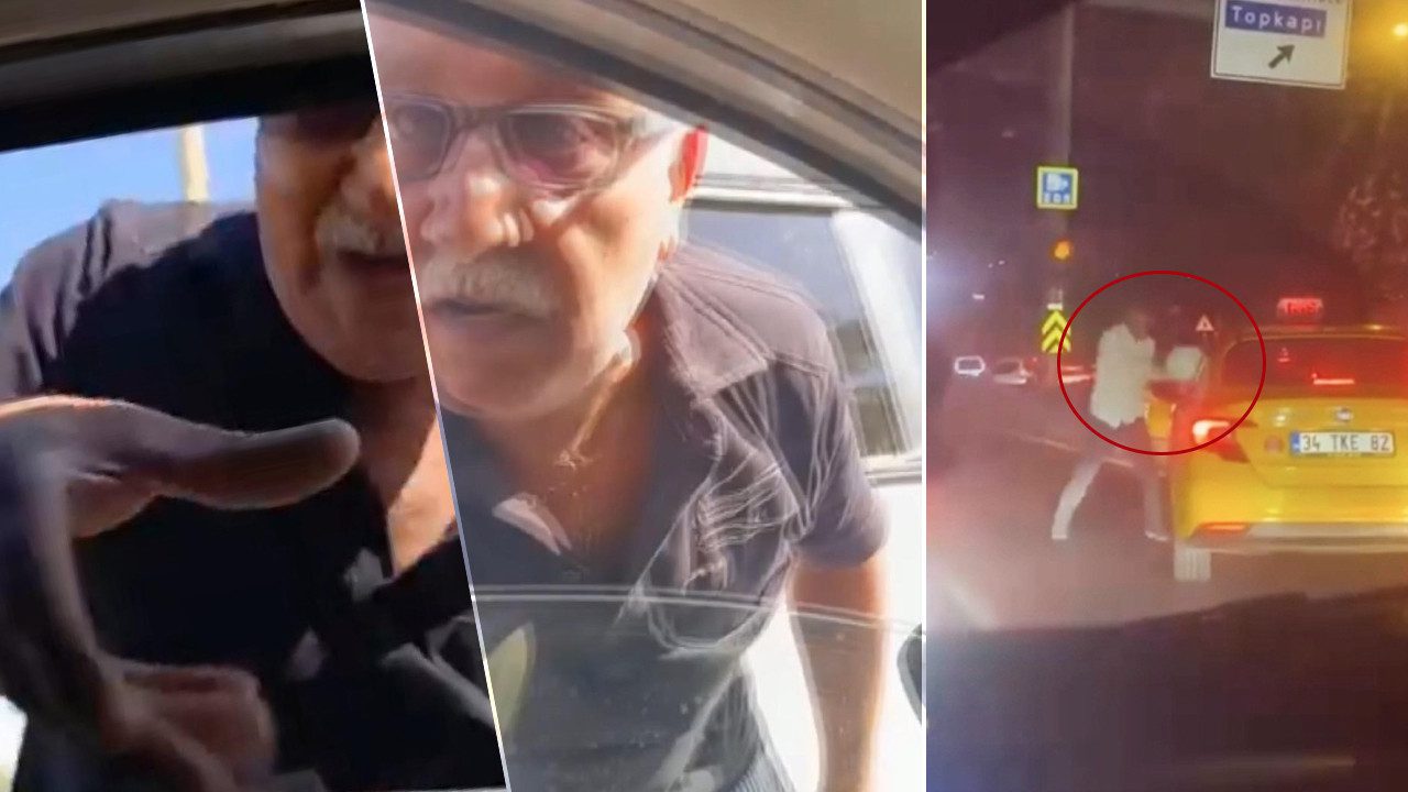 Yerler Farklı Magandalık Aynı! Biri Sürücüyü Yumrukladı, Diğeri Kaskla Camı Kırmaya Çalıştı