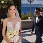 Ezgi Şenler çocukluk aşkıyla evlendi! Dupduru güzelliği herkesi hayran bıraktı