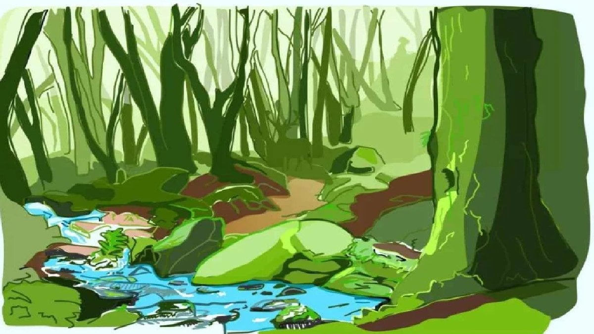 Görsel zekâ sınavı! Ormandaki gizli geyiği 10 saniyede görebilir misin? Bulanlar üstün zekalı çıkıyor