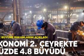 TÜİK büyüme rakamlarını açıkladı: Ekonomi 2. çeyrekte yüzde 4.8 büyüdü
