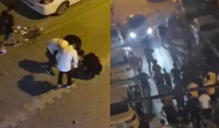 Esenyurt’ta asker eğlencesi kavgası! O anlar kamerada