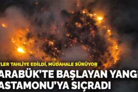 Karabük’te başlayan yangın Kastamonu’ya sıçradı! Köyler tahliye edildi, müdahale sürüyor