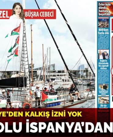 Gemilere Türkiye’den kalkış izni yok: Gazze yolu İspanya’dan geçiyor!