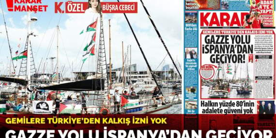 Gemilere Türkiye’den kalkış izni yok: Gazze yolu İspanya’dan geçiyor!