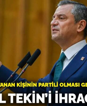Özgür Özel duyurdu: Gürsel Tekin’i ihraç ettik