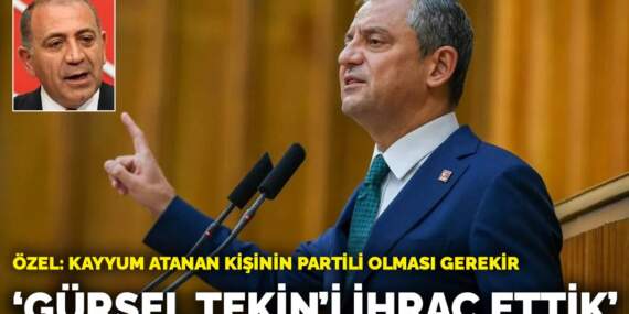 Özgür Özel duyurdu: Gürsel Tekin’i ihraç ettik