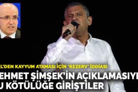 Özel’den kayyum ataması için ‘rezerv’ iddiası: Mehmet Şimşek’in açıklamasıyla bu kötülüğe giriştiler