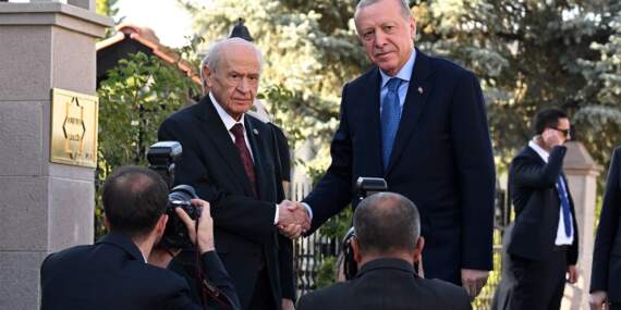 Erdoğan, Bahçeli’yi evinde ziyaret etti
