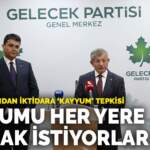 Davutoğlu’ndan iktidara ‘kayyum’ tepkisi: Kayyumu her yere yaymak istiyorlar
