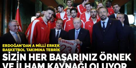 Erdoğan’dan A Milli Erkek Basketbol takımına tebrik: Sizin her başarınız çocuklarımıza örnek ve ilham kaynağı oluyor