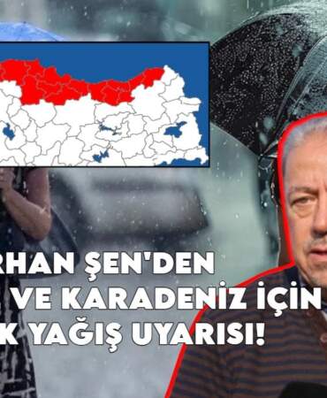 Son dakika! Prof. Dr. Orhan Şen’den İstanbul ve Karadeniz için kritik yağış uyarısı