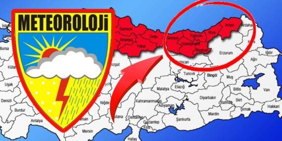 Meteoroloji’den “Çok Kuvvetli” yağış uyarısı! 3 gün sürecek: Giresun, Trabzon Rize, Artvin…