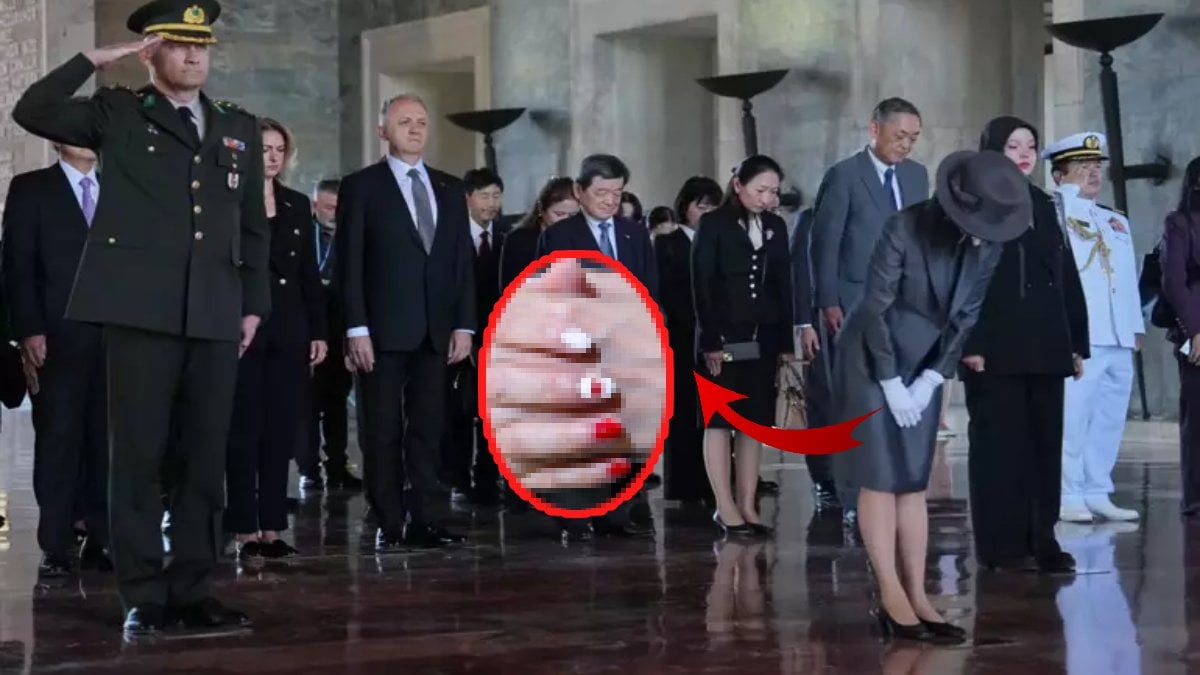 Japon Prensesi’nin Anıtkabir ziyareti çok konuşuldu! Güne ojeleri damga vurdu