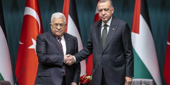 Erdoğan, Mahmud Abbas’la görüştü