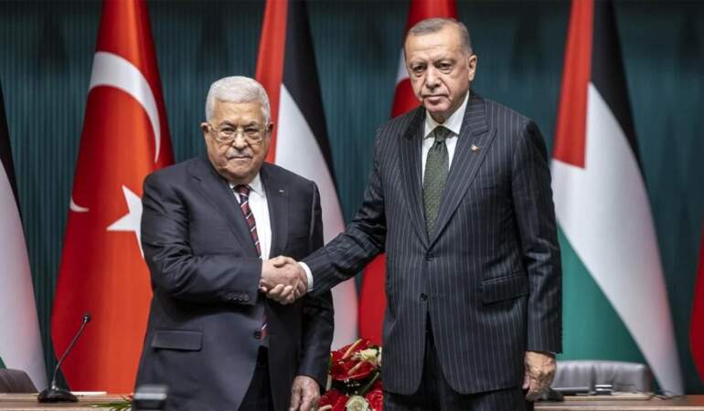 Erdoğan, Mahmud Abbas’la görüştü