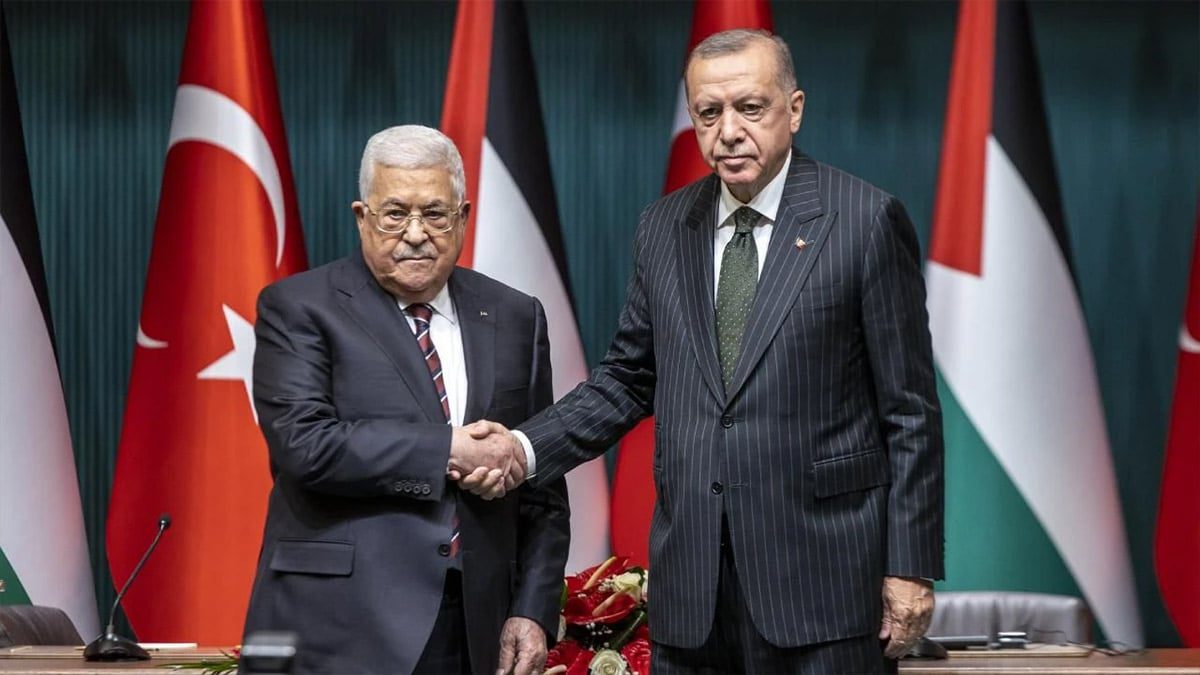 Erdoğan, Mahmud Abbas’la görüştü