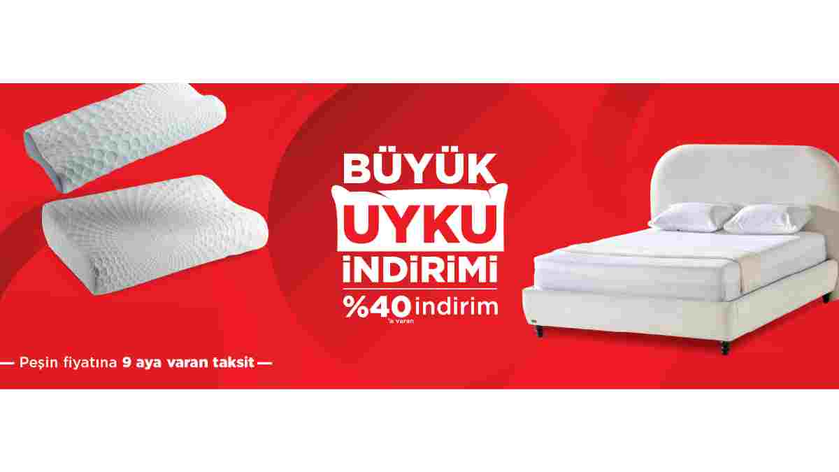 İşbir Yatak’ta “Büyük Uyku İndirimi” başladı!