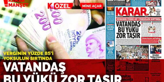 Verginin yüzde 85’i yoksulun sırtında: Vatandaş bu yükü zor taşır