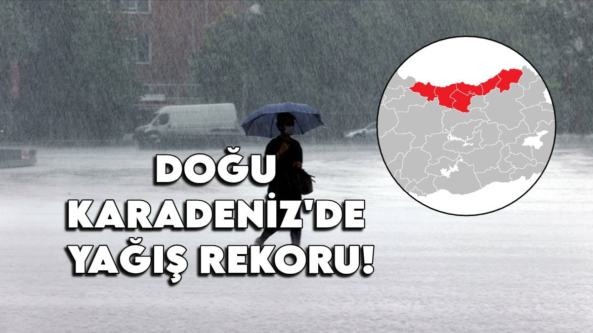 Doğu Karadeniz’de yağış rekoru: Rize, Trabzon ve Giresun’da yaşam durdu