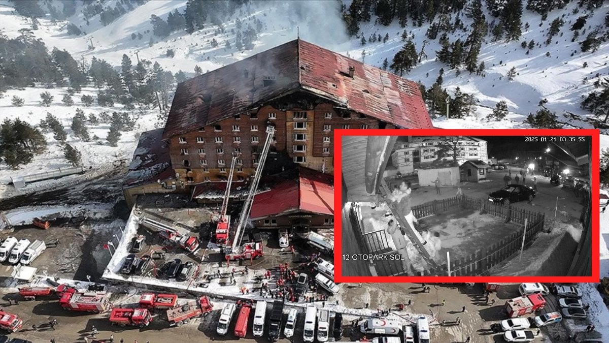 Kartalkaya’daki otel faciasının yeni görüntüleri ortaya çıktı! Dehşet anları kamerada