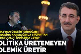 Yılmaz’dan Özel’in ‘Erdoğan 300 Boeing karşılığında Trump’tan randevu aldı’ iddiasına cevap: Politika üretemeyen polemik üretir