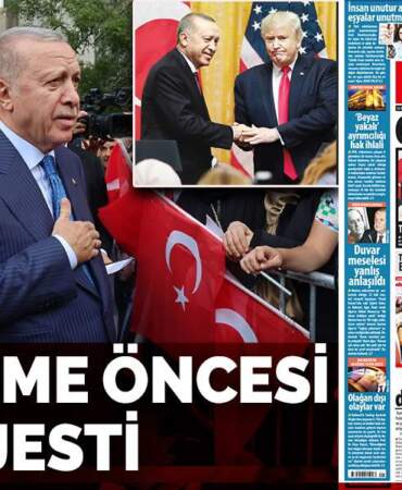 Görüşme öncesi vergi jesti