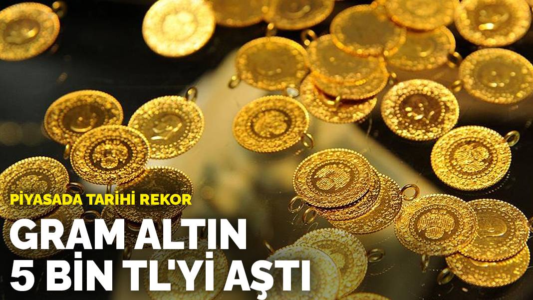 Piyasada tarihi rekor! Gram altın kritik seviyeyi aştı