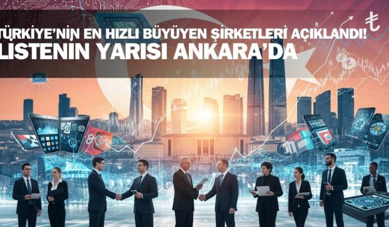 Türkiye’nin en hızlı büyüyen şirketleri açıklandı! Sektöre adeta yön veriyorlar: İlk sıraları dolduran şehir Ankara oldu