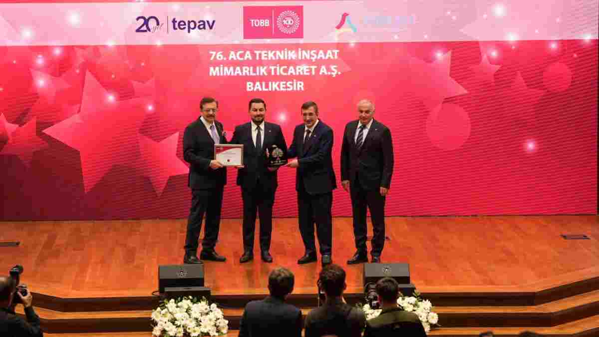 ACA, iki kez üst üste aldığı “Türkiye 100” ödülü ile 4 yıllık büyüme yolculuğunu taçlandırdı